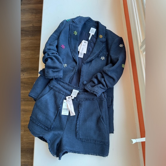 NWT Ditsy Floral Boucle Khloe Blazer and short  – Cinq à Sept - Picture 7 of 9